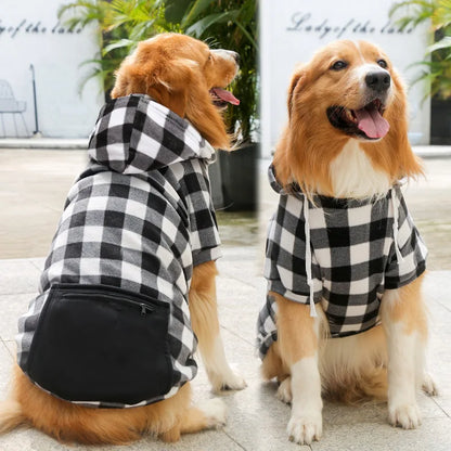 Reversible Plaid Winter Coat for Dogs - Warm & Stylish