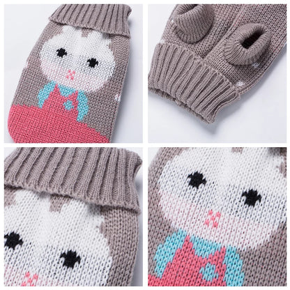 Cozy Winter Cat Sweater - Warm Pet Clothing