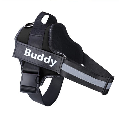 Customizable No Pull Reflective Dog Harness