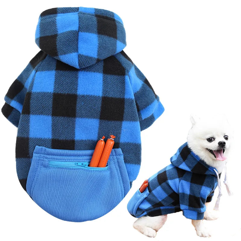 Reversible Plaid Winter Coat for Dogs - Warm & Stylish