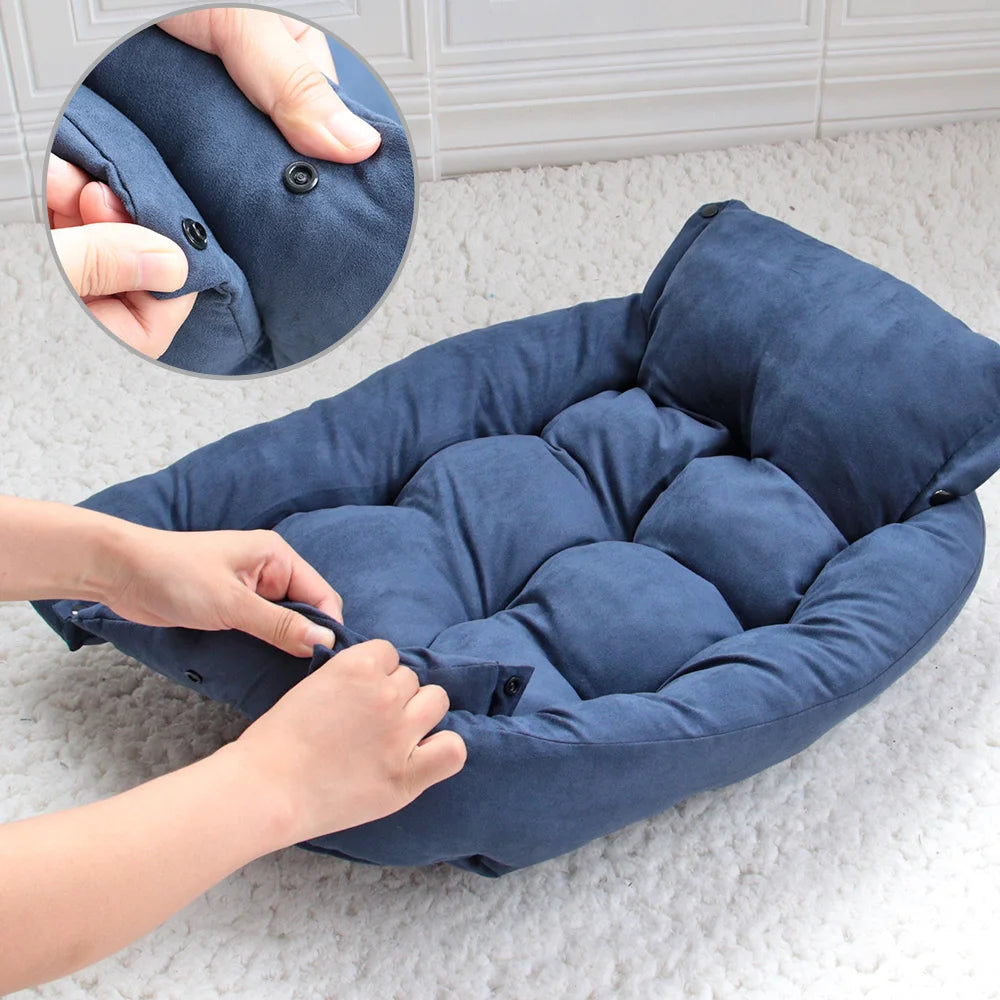 Cozy 3-in-1 Pet Bed & Sofa for Cats and Dogs