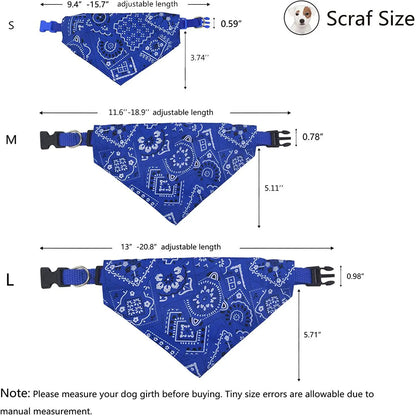 Adjustable Pet Bandana Collar for Cats & Dogs