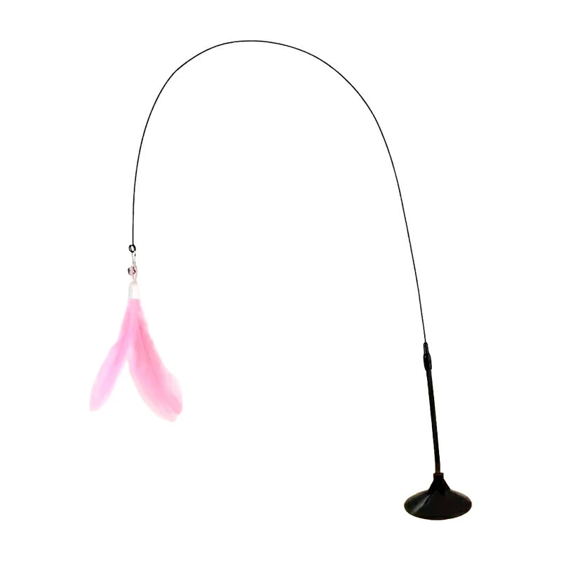 Interactive Cat Teaser Toy with Suction Cup