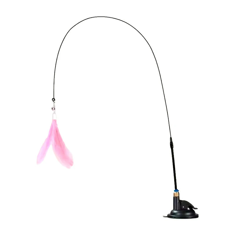 Interactive Cat Teaser Toy with Suction Cup
