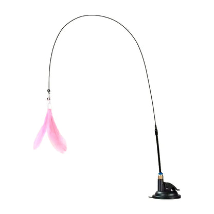 Interactive Cat Teaser Toy with Suction Cup
