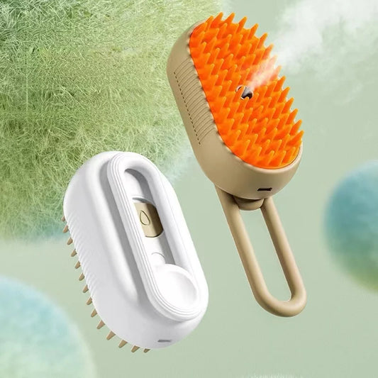 Steam Pet Brush with Anti-Static Technology