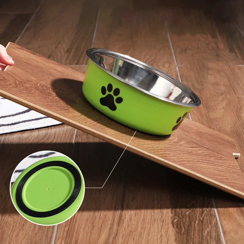 Stainless Steel Pet Bowl with Non-Slip Base