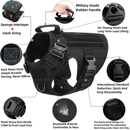 Ultimate Tactical Dog Harness & Leash Set for All Breeds