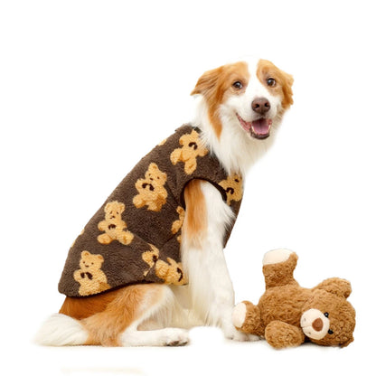 Cozy Flannel Winter Pet Coat for Dogs & Cats