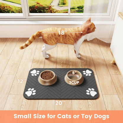 Non-Slip and Absorbent Feeding Mat