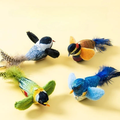 Interactive Cat Bird Toy with Realistic Sounds