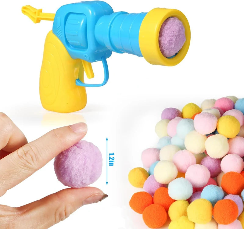 Interactive Cat Toy Launcher with Plush Balls