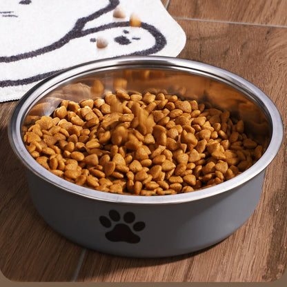 Stainless Steel Pet Bowl with Non-Slip Base