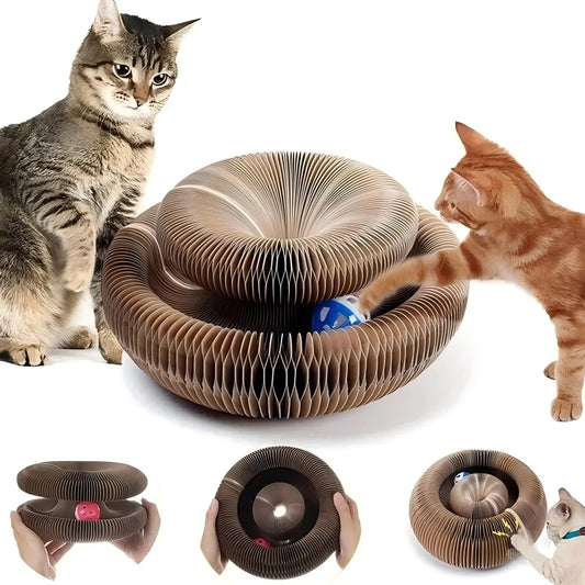 Ultimate Cat Scratching Toy with Ball and Climbing Frame