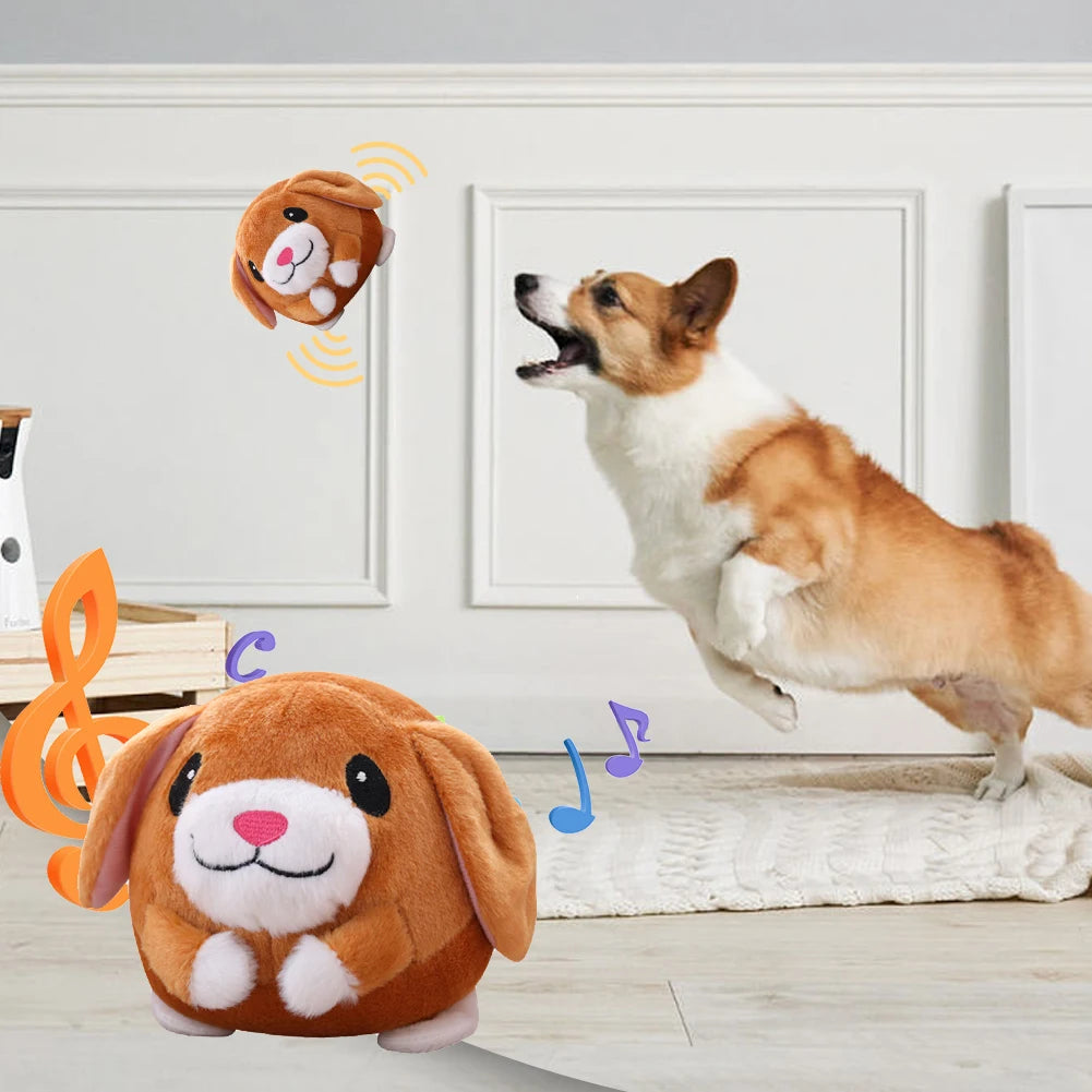 Interactive Plush Bouncing Toy for Dogs