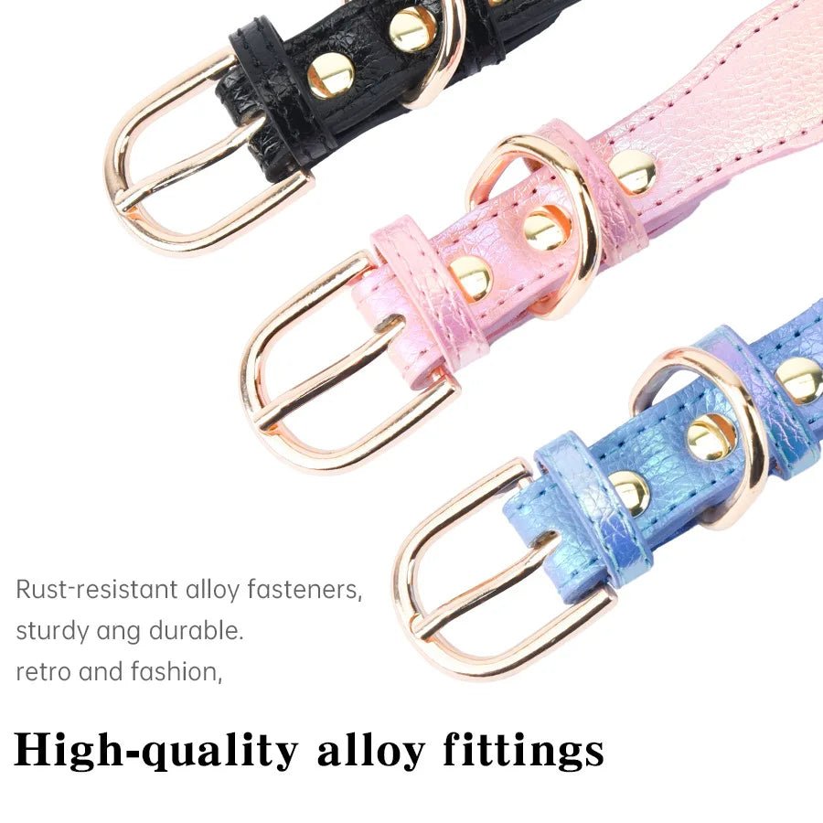 Elegant Rhinestone Heart Pet Collar - Adjustable & Comfortable