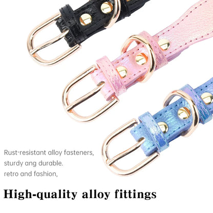 Elegant Rhinestone Heart Pet Collar - Adjustable & Comfortable