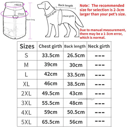 Waterproof Winter Dog Coat - Warm Padded Vest for All Sizes