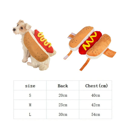 Adorable Hot Dog Costume for Dogs - Fun & Cozy Pet Outfit