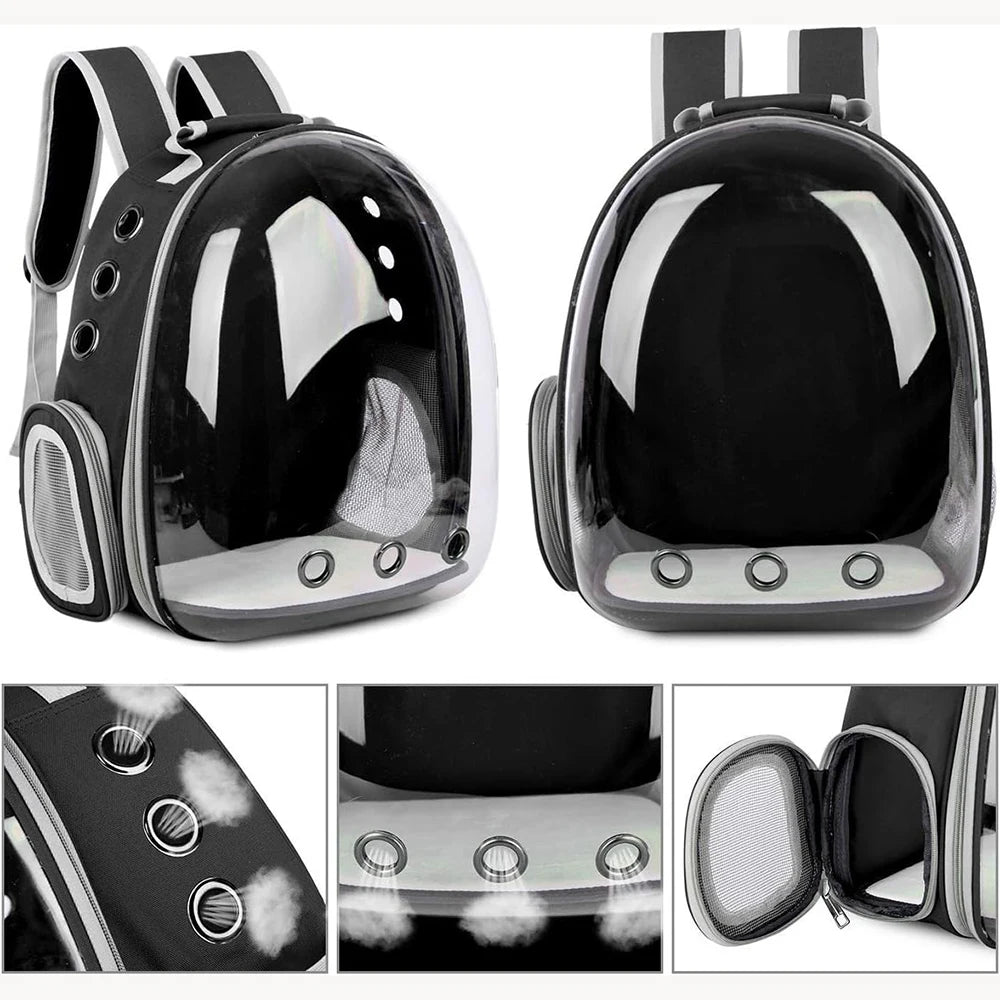Transparent Capsule Pet Carrier Backpack for Small Animals