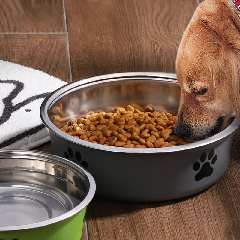 Stainless Steel Pet Bowl with Non-Slip Base