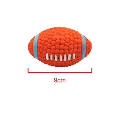 Interactive Squeaky Latex Dog Balls for Tooth Cleaning