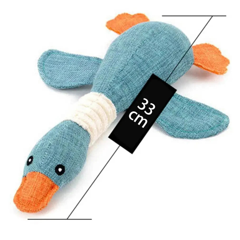 Interactive Goose Sound Plush Toy for Pets