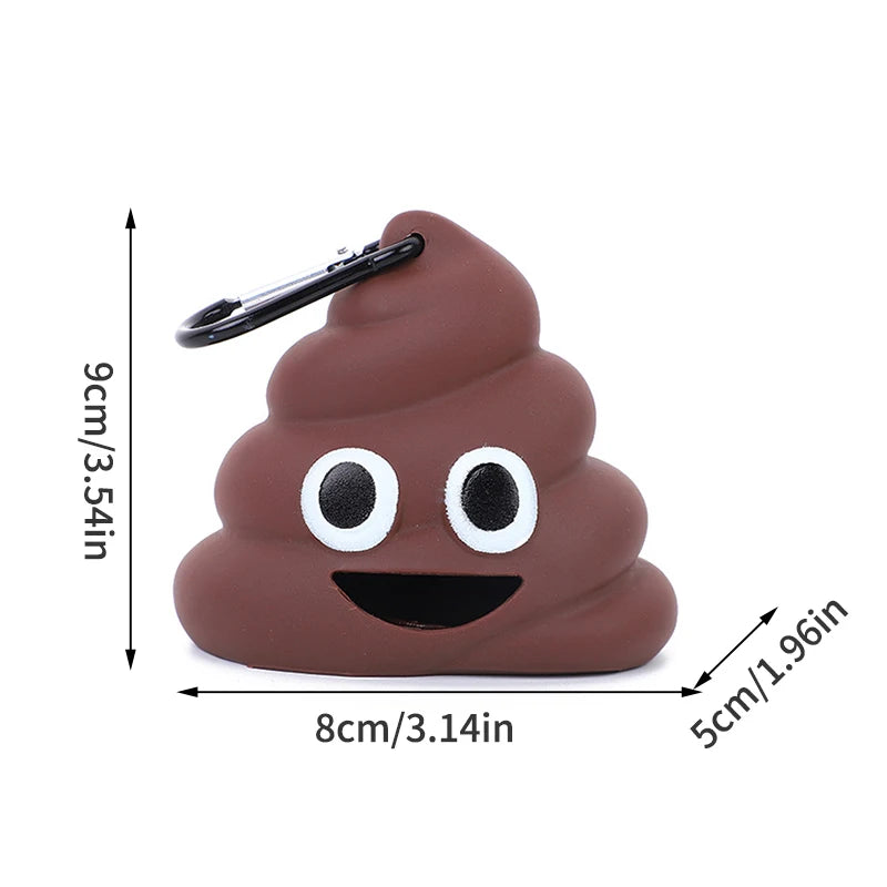 Charming Poop-Shaped Pet Waste Bag Holder