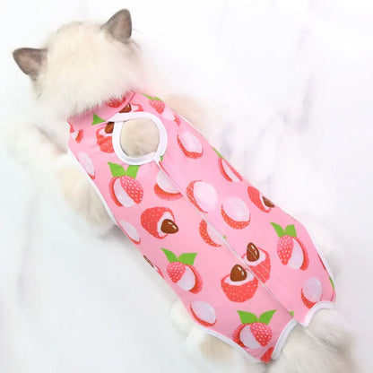 Breathable Anti-Licking Pet Surgery Suit for Cats & Small Dogs