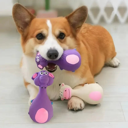 Interactive Squeaky Rubber Toys for Dogs – Fun & Durable