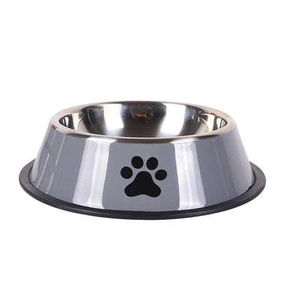 Premium Stainless Steel Pet Feeding Bowl - Anti-Slip Design