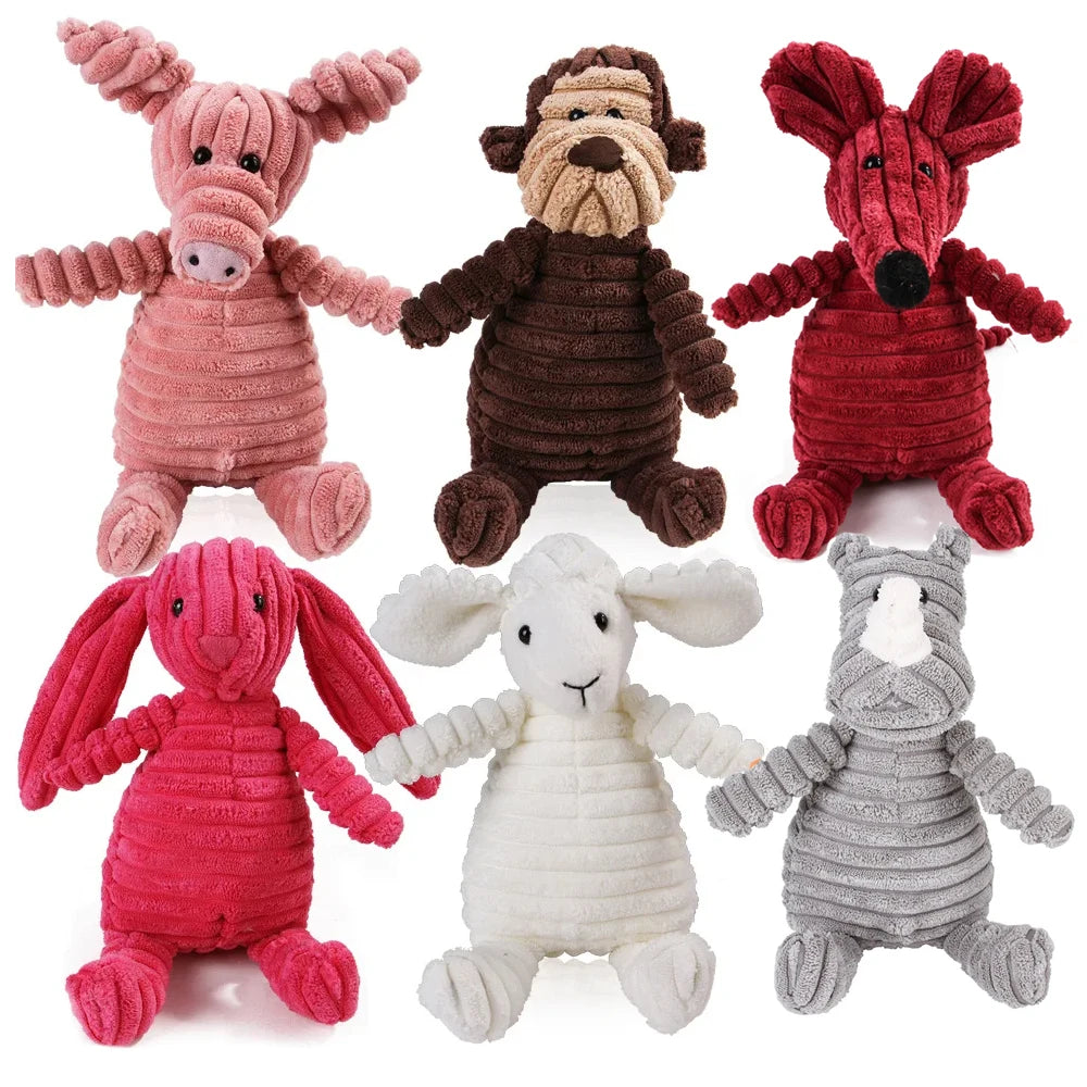 Interactive Plush Dog Toys for Large Breeds