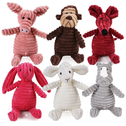 Interactive Plush Dog Toys for Large Breeds