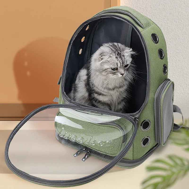 Breathable Pet Carrier Backpack for Cats & Small Dogs