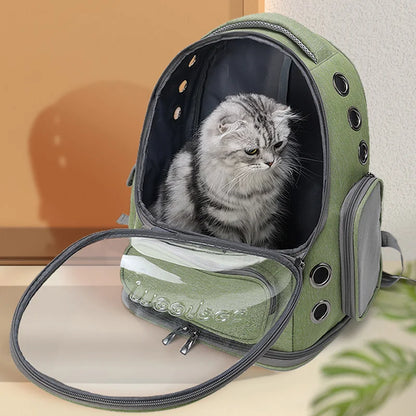 Breathable Pet Carrier Backpack for Cats & Small Dogs