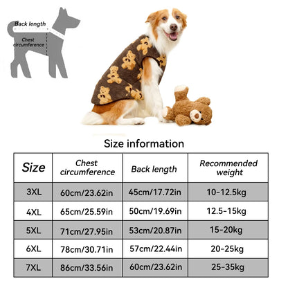 Cozy Flannel Winter Pet Coat for Dogs & Cats
