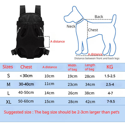Breathable Pet Carrier Backpack for Small Dogs and Cats