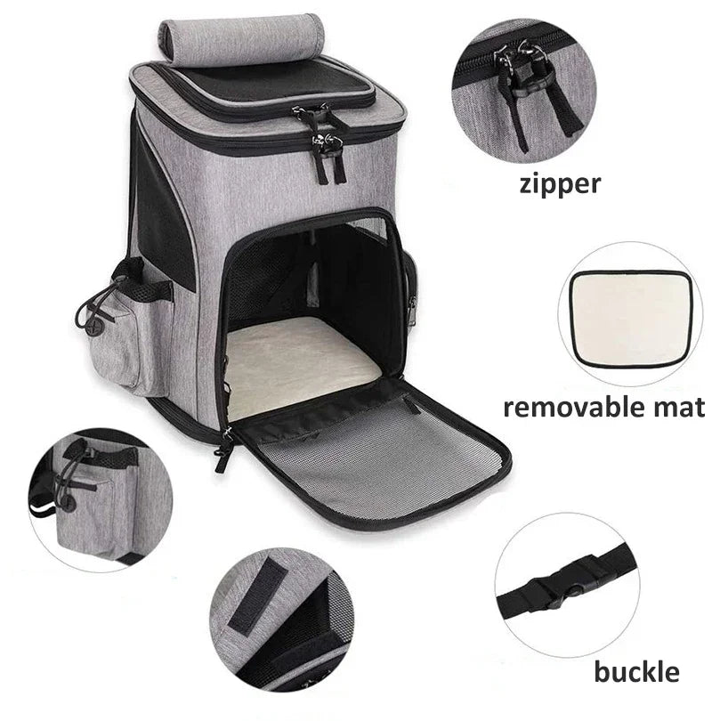 Ultimate Expandable Pet Carrier Backpack for Cats & Dogs
