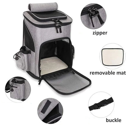 Ultimate Expandable Pet Carrier Backpack for Cats & Dogs