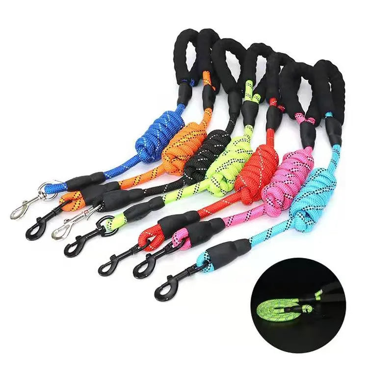 Reflective Nylon Dog Leash for All Breeds
