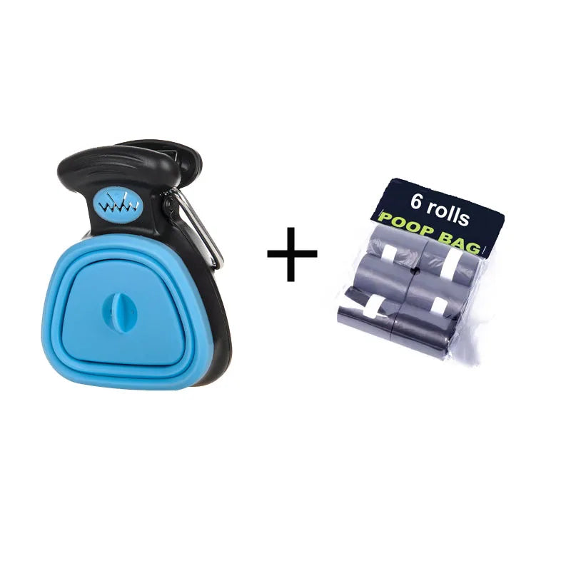 Foldable Dog Poop Scooper with Biodegradable Bags