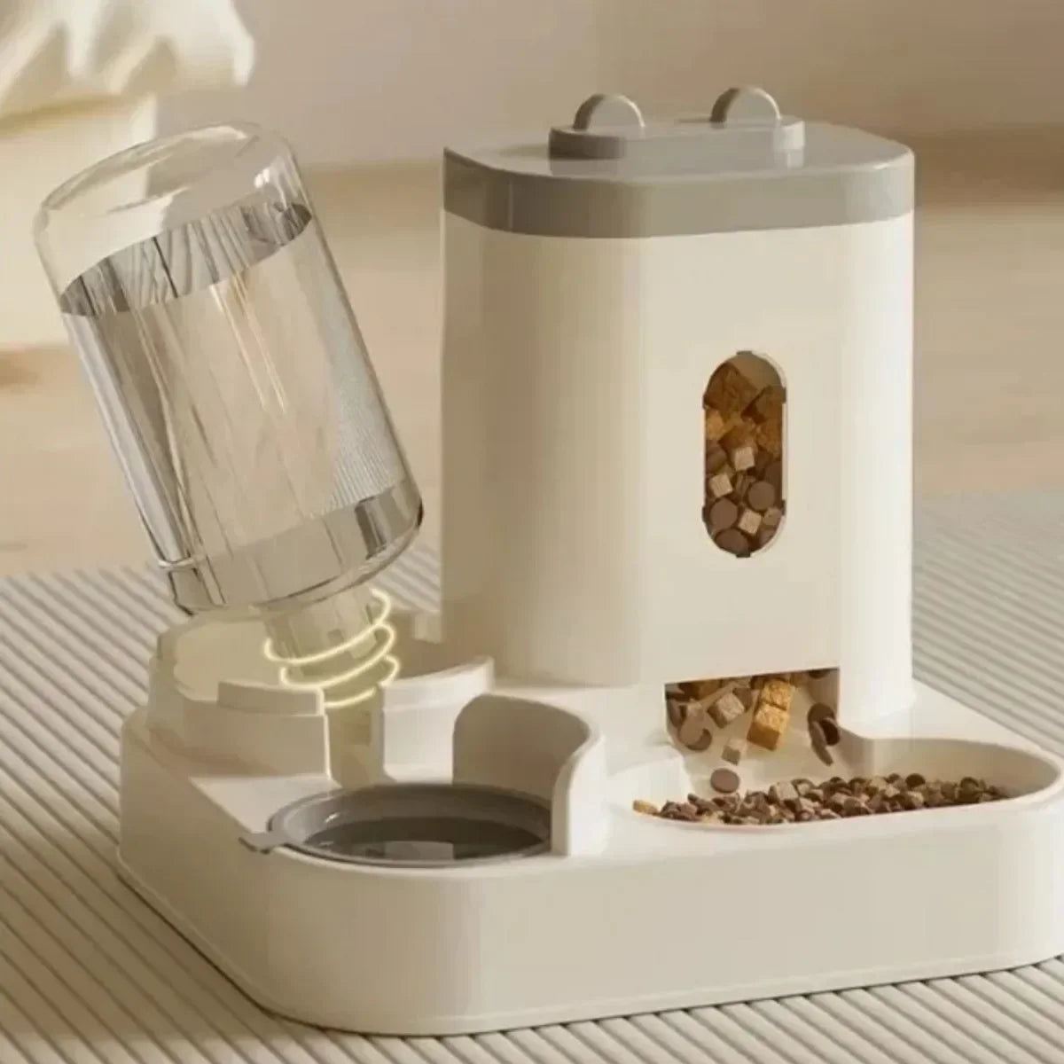 2-in-1 Automatic Feeder and Water Dispenser for Dogs and Cats