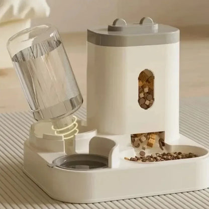 2-in-1 Automatic Feeder and Water Dispenser for Dogs and Cats