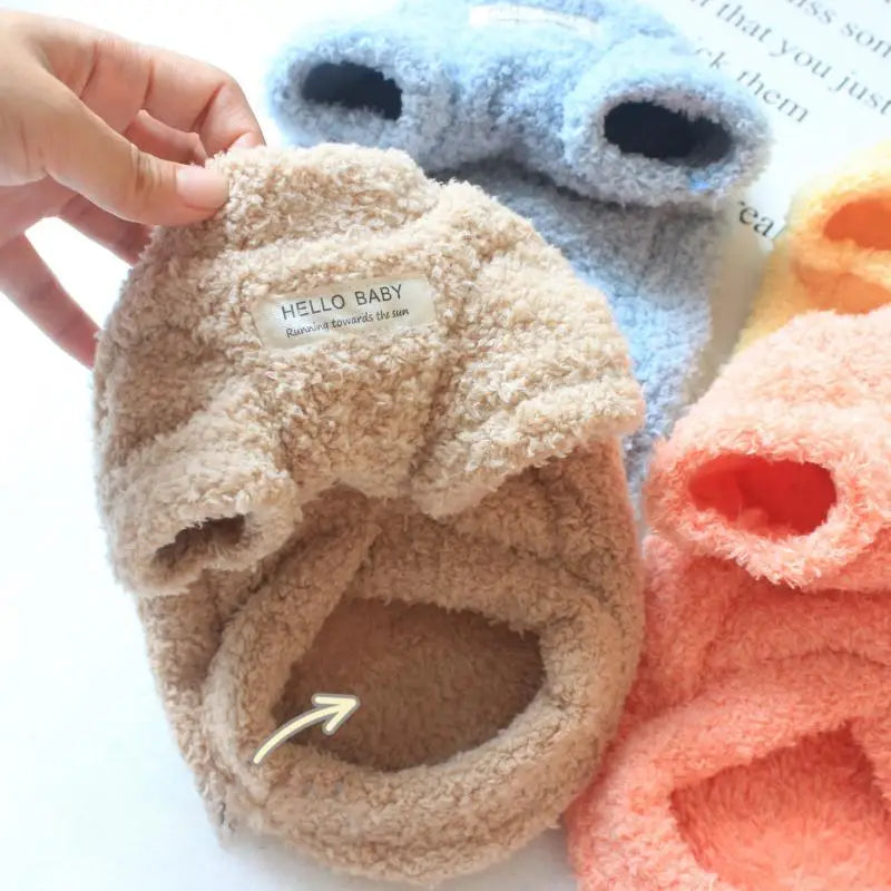 Cozy Winter Plush Sweater for Small & Medium Pets
