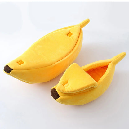 Cozy Banana Cat Bed - Warm & Cute Pet House
