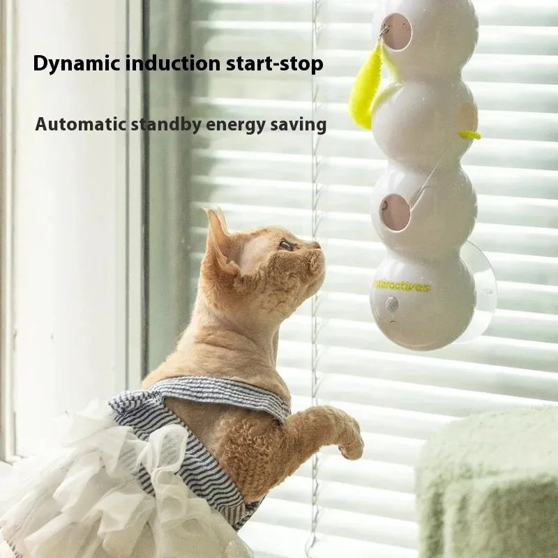Smart Interactive Caterpillar – USB Rechargeable Cat Toy with Touch Sensor