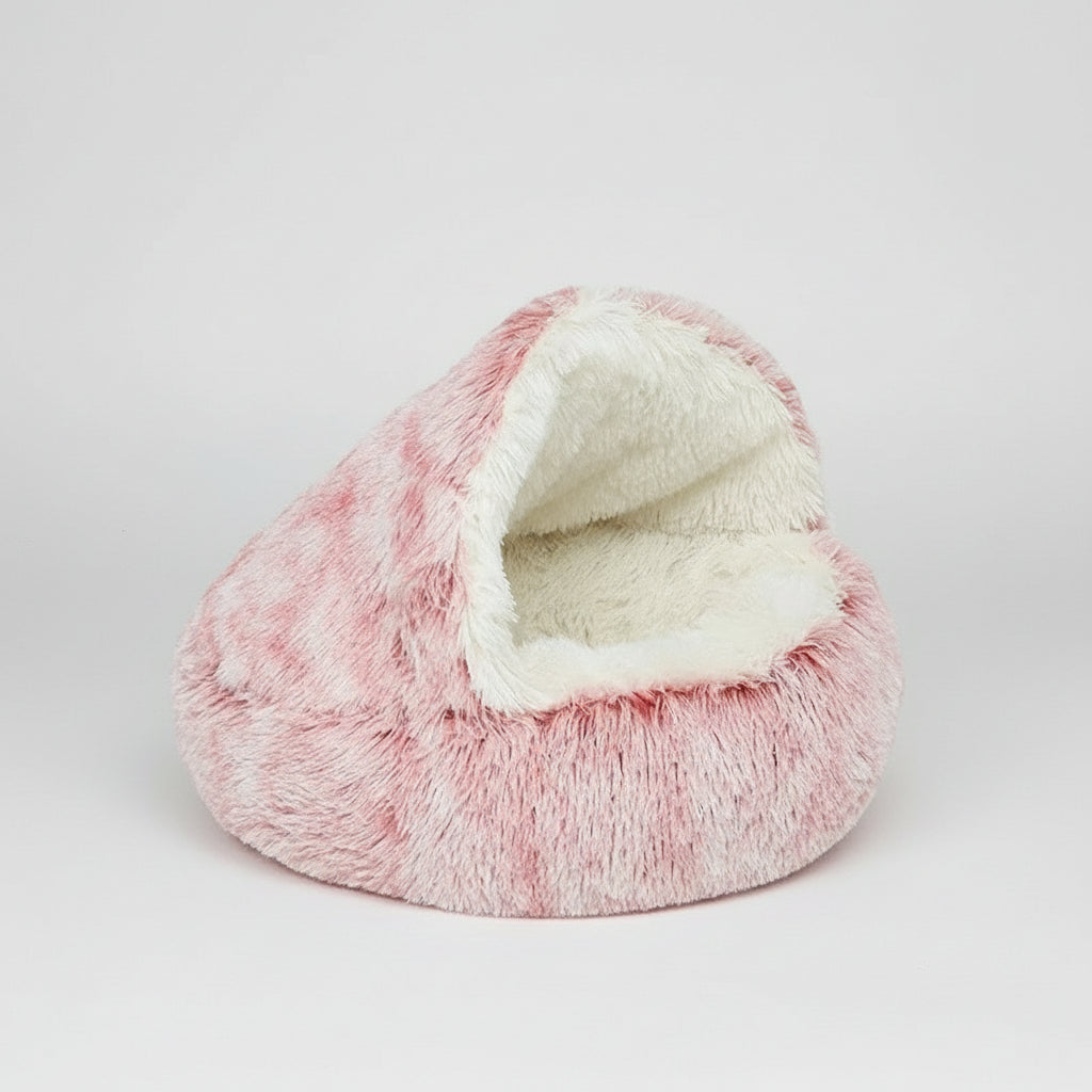 Cozy Plush Pet Bed for Cats and Small Dogs