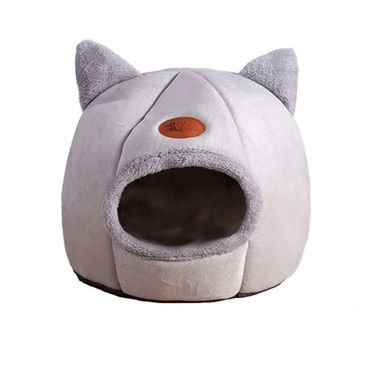 Cozy Cave Pet Bed for Cats and Small Dogs