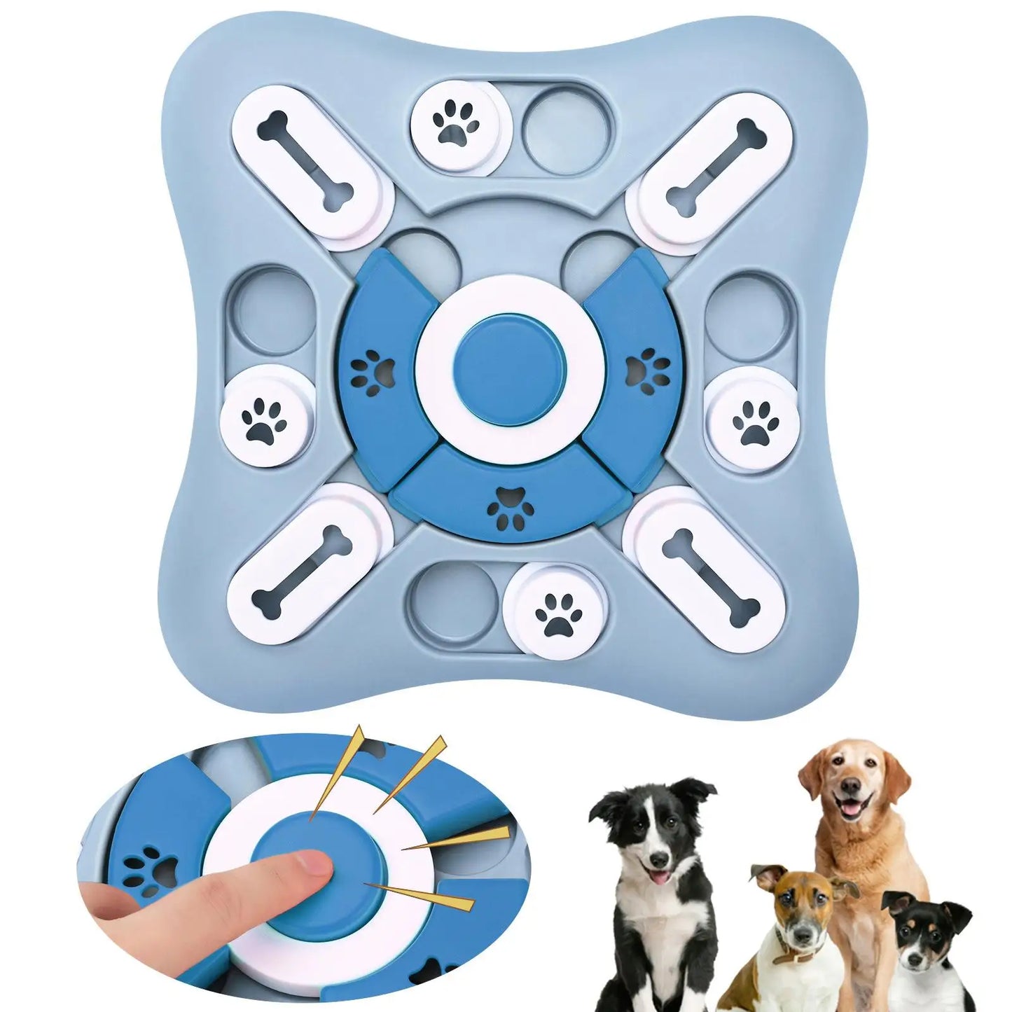 Interactive Slow Feeder Puzzle Toy for Dogs & Cats