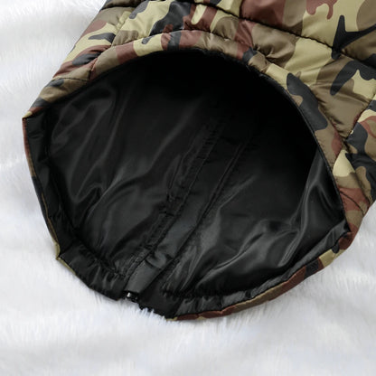 Waterproof Camouflage Winter Coat for Large Dogs